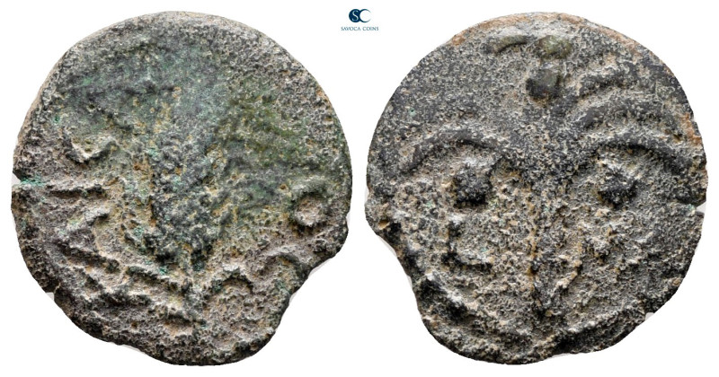 Judaea. Jerusalem. Marcus Ambibulus, under Augustus AD 9-12. 
Prutah Æ

15 mm...