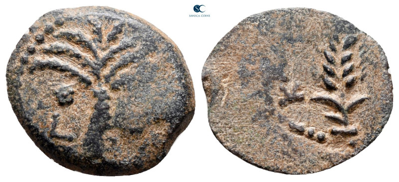 Judaea. Jerusalem. Marcus Ambibulus, under Augustus AD 9-12. 
Prutah Æ

16 mm...