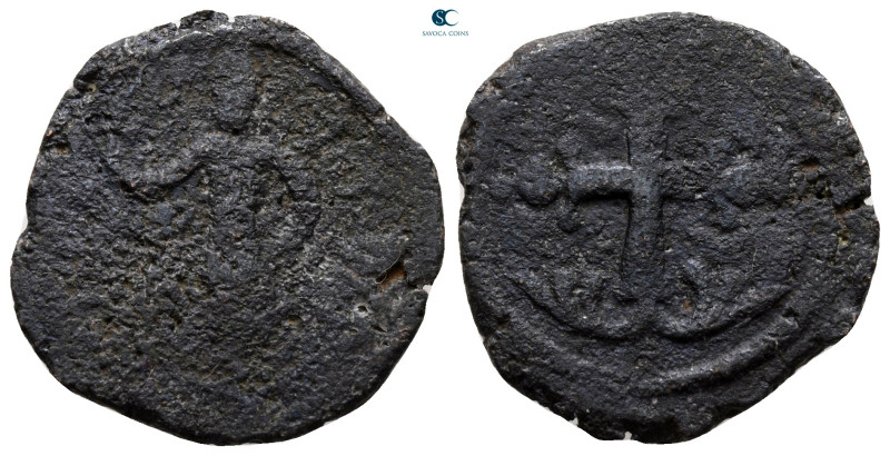 Crusaders. Edessa. Baldwin II (Second reign) AD 1108-1118. 
Follis Æ

21 mm, ...