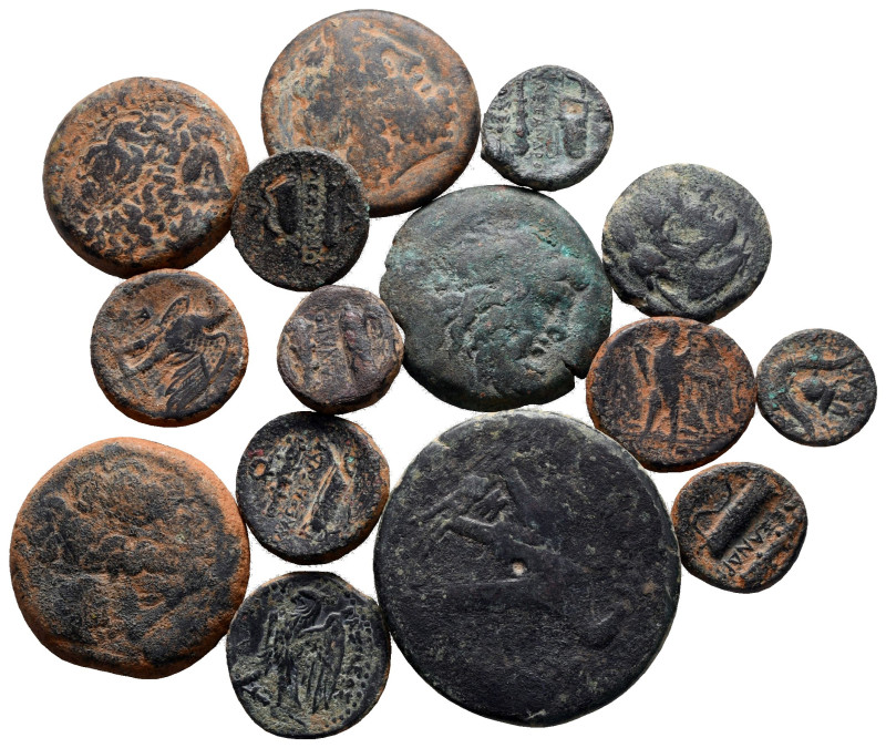 Lot of ca. 15 greek bronze coins / SOLD AS SEEN, NO RETURN!

nearly very fine