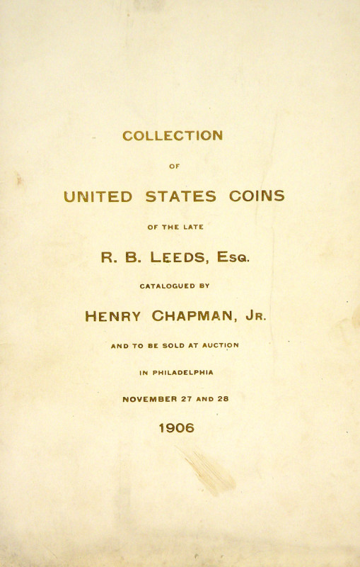 Chapman, Henry. AUCTION SALE CATALOGUES. Philadelphia, etc., 1906-1932. Twenty-o...