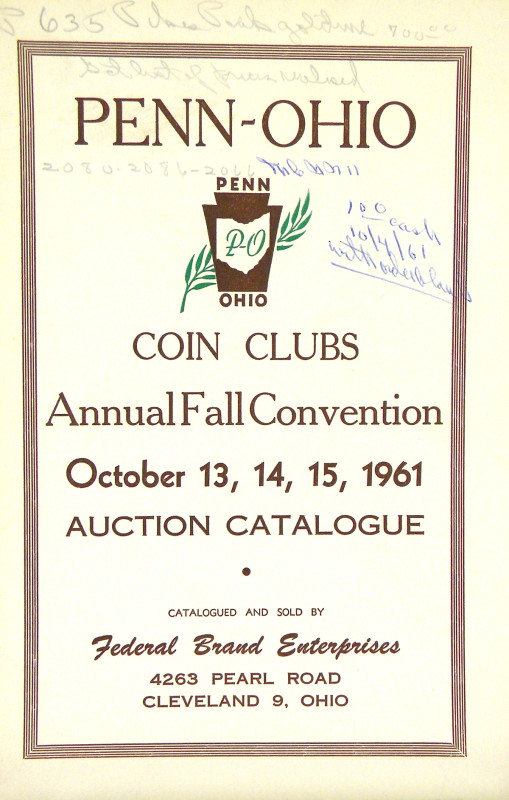 Federal Coin Exchange / Federal Brand Enterprises. NUMISMATIC AUCTION CATALOGUES...