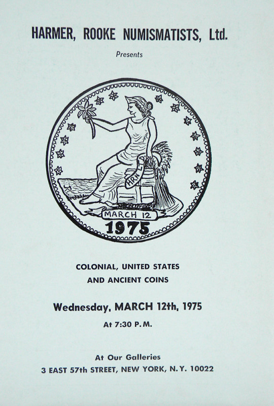 Harmer, Rooke Numismatists. AUCTION CATALOGUES. New York, 1972-1993. Forty-two c...