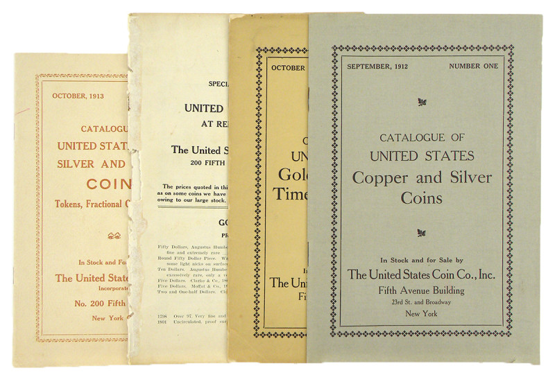 United States Coin Company. CATALOGUE OF UNITED STATES COPPER AND SILVER COINS. ...