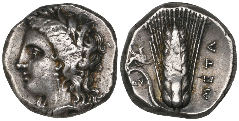 Italy, Lucania, Metapontum, stater, c. 350-300 BC, wreathed head of Demeter left...
