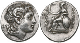 Kings of Thrace, Lysimachos (323-281 BC), tetradrachm, Cius, c. 288-281 BC, deified head of Alexander the Great right, rev., Athena seated left holdin...