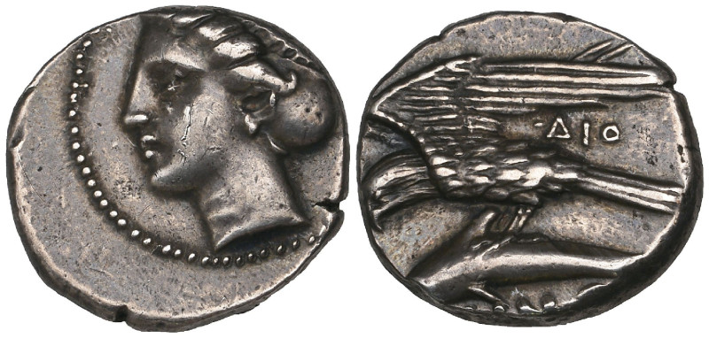 Paphlagonia, Sinope, drachm, c. 410-350 BC, head of nymph left, rev., sea-eagle ...