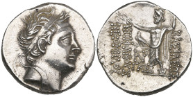 Bithynia, Nicomedes IV (94-74 BC), tetradrachm, 75/74 BC, diademed head right, rev., Zeus standing left with wreath and sceptre; dated year 223, 16.16...