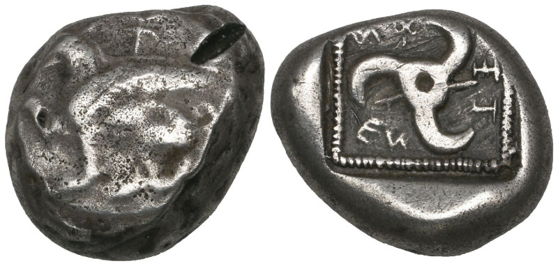 Lycian dynasts, Tnnemi, c. 470-450 BC, stater, winged griffin seated left, rev.,...