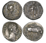 Roman Republic, Q Caecilius Metellus Pius Scipio, denarius, 47-46 BC, head of Africa, rev., Hercules standing, 3.88g (Crawford 461/1), very fine; Augu...
