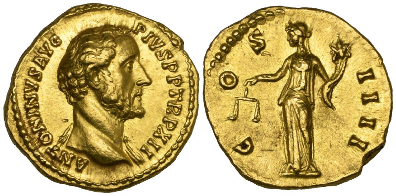 Antoninus Pius (138-161), aureus, Rome, 148-9, ANTONINVS AVG PIVS P P TR P XII, ...