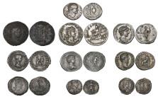 Roman silver denarii (5), of Aelius Caesar, rev., Concord, Vespasian, Plautilla, Geta, and Julia Mamaea; antoniniani (2) of Otacilia Severa and Maximi...