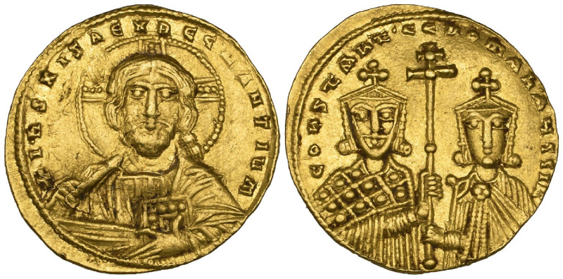 Constantine VII, Porphyrogenitus (913-959), solidus, Constantinople, facing bust...