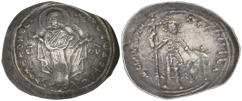 Michael VII, Ducas (1071-1078), miliaresion, Constantinople, Virgin orans facing...