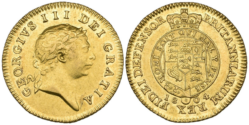 George III, half-guinea, 1804 (S. 3737), good very fine

Estimate: GBP 300-400