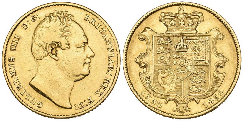 g William IV, sovereign, 1832 (S. 3829B), good fine

Estimate: GBP 450-550