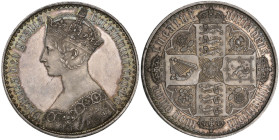 Victoria, proof ‘Gothic’ crown, 1847, lettered edge reads undecimo (E.S.C. 288; S. 3883), virtually mint state, with a few hairlines and old surface s...