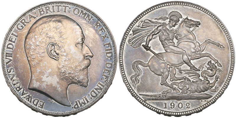 Edward VII, Coronation, 1902, matt proof crown, obverse has been light rubbed, o...