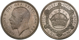 George V, wreath crown, 1934 (E.S.C. 374; S. 4036), minimal traces of handling, virtually as struck and pleasantly toned with much original underlying...