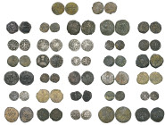Miscellaneous Crusader period coins (32), Edessa, Baldwin II, Second Reign (1108-18), Light coinage (3), standing count, rev., cross fleurée with pell...