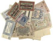 Banknotes: Miscellaneous Russian Imperial, German and other banknotes (21), including General Wrangel issue 500 roubles, 1920 (Pick S434) and Darlehns...