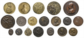 A group of cast and struck European medals comprising: Italy, bronze medals (10), Bianca Cappello by G Z Weber, 45mm (Molinari 165), Pietro Gyron de O...