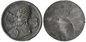 Netherlands, Aadrian Florensz Boeyens, Adrian IV (Pope, 1522-23), uniface bell-metal medal attributed to Conrad Meit, bust of the Pope left wearing th...