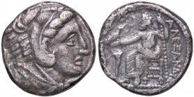 GRECHE - RE DI MACEDONIA - Alessandro III (336-323 a.C.) - Tetradracma (Anfipoli) S. Cop. 678 (AG g. 16,78)
BB/qBB