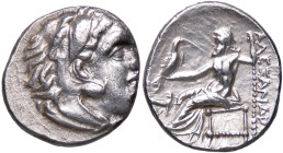 GRECHE - RE DI MACEDONIA - Alessandro III (336-323 a.C.) - Dracma Sear 6731 var. (AG g. 4,29)
BB+