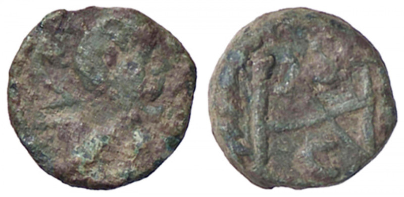 BARBARICHE - OSTROGOTI - Atalarico (526-534) - 2,5 Nummi (a nome di Giustiniano)...