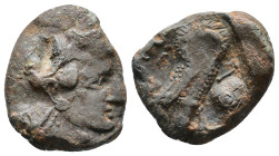 Attica, Athens ca. 393 BC. Subaerat. Contemporary imitation. Very rare AE 17,13g