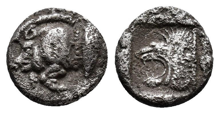 MYSIA, Kyzikos. 525-475 BC. AR 1,11g