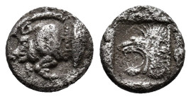 MYSIA, Kyzikos. 525-475 BC. AR 1,11g