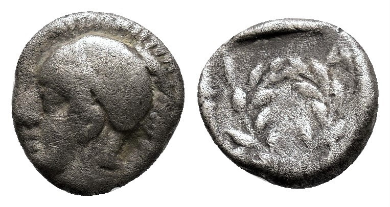 Aiolis. Elaia circa 450-400 BC. AR 1,18g