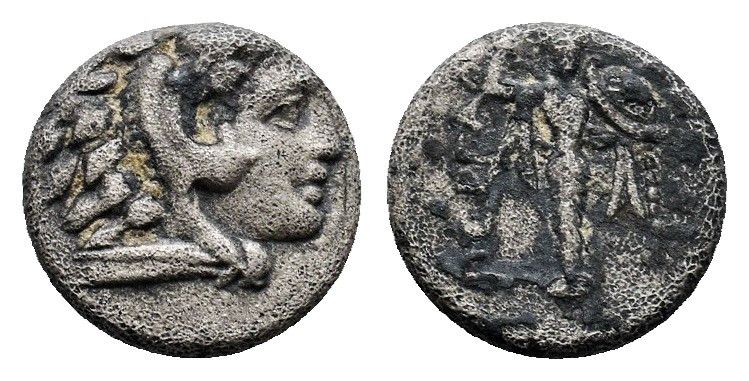 Mysia. Pergamon circa 310-282 BC. Head of Herakles right, wearing lion skin / Ar...
