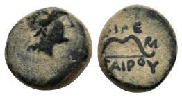 Mysia. Uncertain Mint. Philetairos 282-263 BC. Bronze Æ. Helmeted head of Athena right / Bow. very fine SNG France 1682-7. Bronze Æ 2,56g