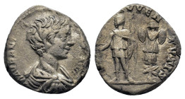 Caracalla, as Caesar, AD 196-198. Rome, AR Denarius 2,36g