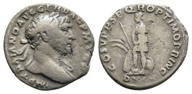 Trajan, AD 98-117. Rome, AR Denarius 2,68g
