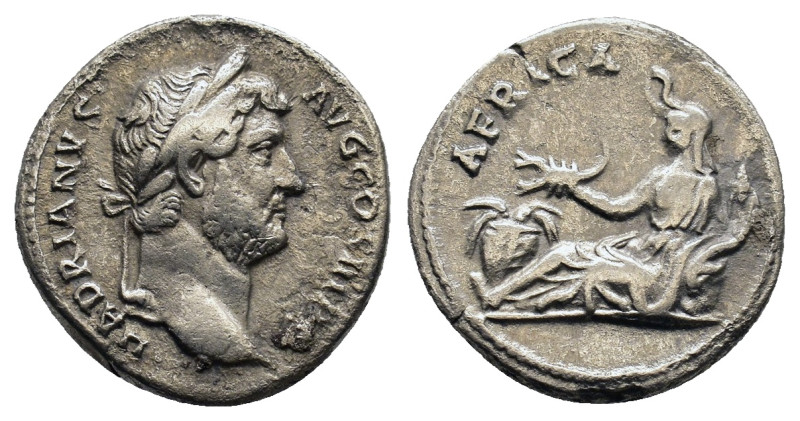 Hadrian 117-138 AD, Rome, AD 134-138. HADRIANVS AVG COS III P P, bare head right...