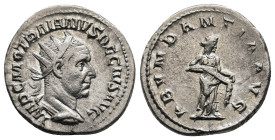 Trajan Decius, 249-251. Rome. IMP C M Q TRAIANVS DECIVS AVG, radiate and cuirassed bust of Trajan Decius to right, seen from behind. Rev. ABVNDANTIA A...