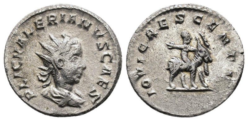 Valerian II, Caesar, 256-258 AD. Viminacium. P LIC VALERIANVS CAES, radiate and ...