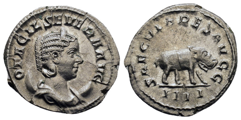 Otacilia Severa. Antoninianus. 248 AD. Rome. Ludi Saeculares issue, commemoratin...