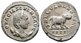 Otacilia Severa. Antoninianus. 248 AD. Rome. Ludi Saeculares issue, commemorating the 1000th anniversary of Rome. OTACIL SEVERA AVG, diademed and drap...