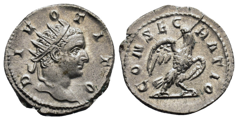 Divus Titus. Died 81 AD. Rome mint. Restitution commemorative issued under Traja...