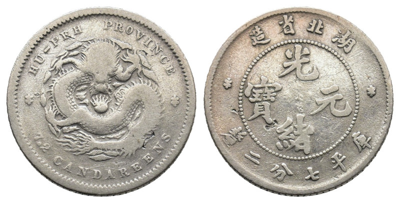 China - Hu-Peh 7.2 Candareens / 10 Cents 1895-1907 (ND) 2.56g