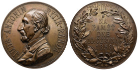 Czechia. Czech lawyers. 1898. JUDr. Antonin Rytir Randa.Medall AE 61.83g