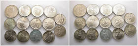 Lot of 14 Silver coins from Czechoslovakia 50 Crowns / Lot as seen, no return