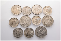 Lot of 11 coins from Czechoslovakia / Lot as seen, no return
