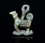 Greek silver pendant of a dog. 1th cent BC. 27,32g, 48mm