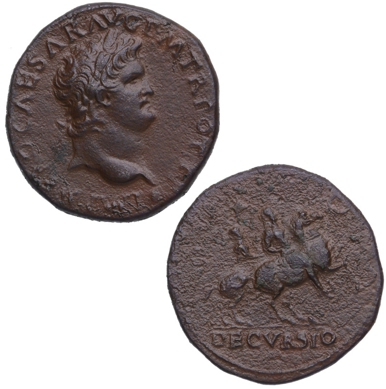 Alrededor 67 d. C. Nerón (54-68 d. C.). Roma. AE Sestercio. RIC-581. 21,58 g. Ca...